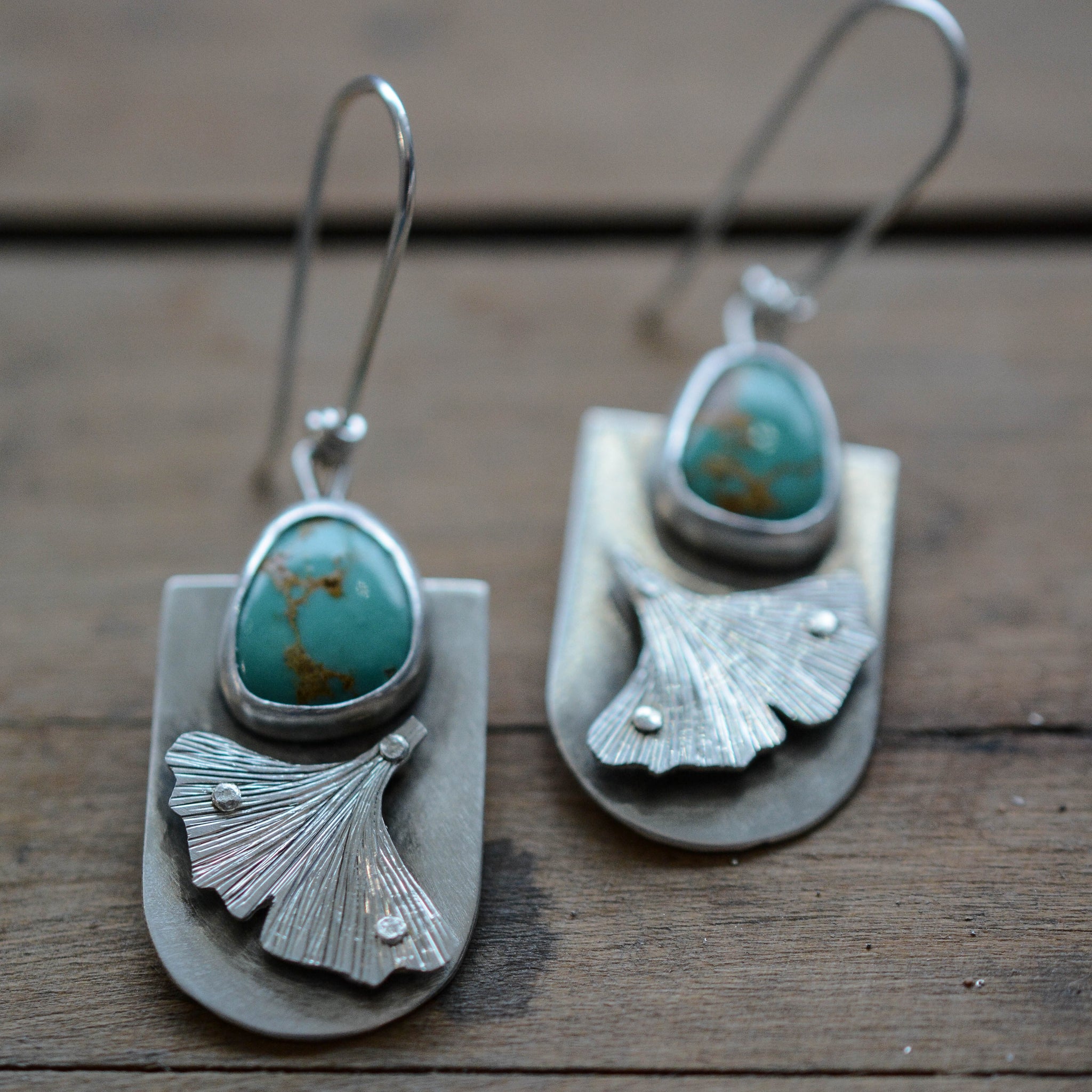 Ginkgo Cold Connection Earrings